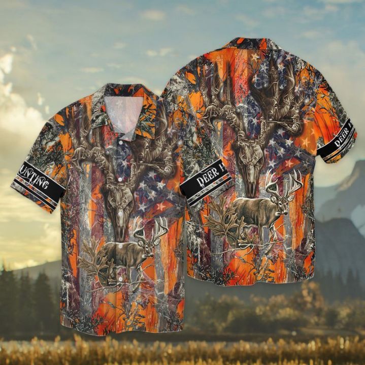 4th Of July Independence Day Deer Hunting Hawaiian Shirt