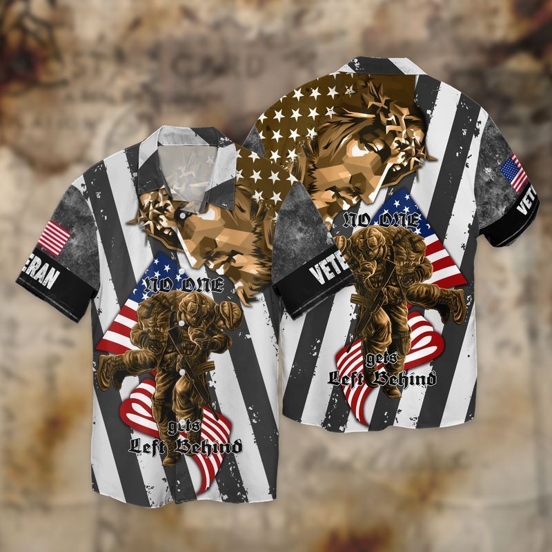 4th Of July Independence Day Memorial Day Jesus Old One Gets Left Behind Hawaiian Shirt